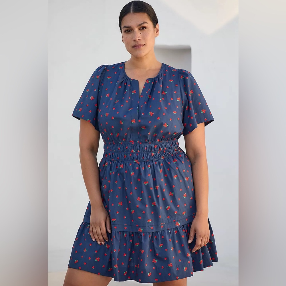 New Anthropologie The Somerset Mini Dress Sizes S,M,M,L - Picture 3 of 10